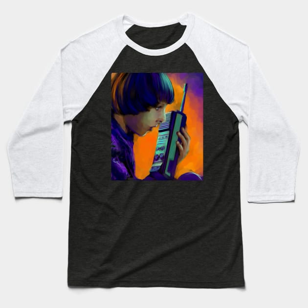 Finn Wolfhard Baseball T-Shirt by Marounkai